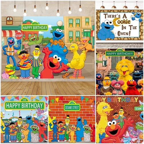 Sesame street backdrop - 3d,