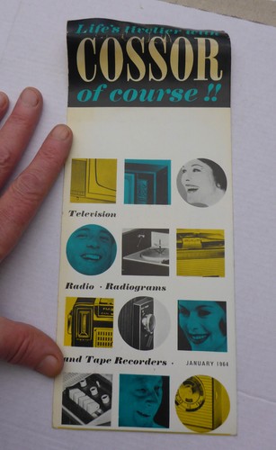 Old brochure cossor reel - brochure,