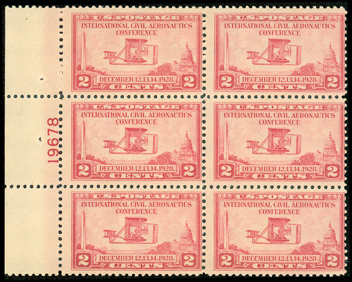 Scott 649 plate - 649, block