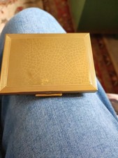 Lovely Vintage Engine Turned Gold Tone Ronson Cigarette Case