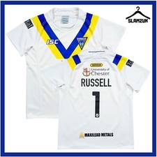 Warrington Wolves Rugby League Shirt ISC Womens Size 16 Away Kit Jersey 2015 U71