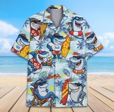 Tropical Shark Hawaiian Shirt