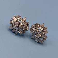 Tova Diamonique Sterling Silver Cubic Zirconia Earrings 