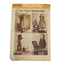 HOLLY HOBBIE Doll Pattern 6006