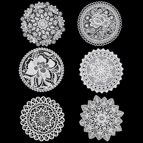 Pcs lace doilies for - 6,