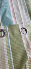 Modern Next used eyelet curtains 53x54 natural Green Multi Lined