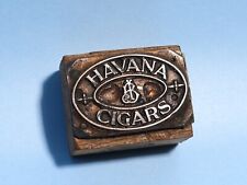 Antique Havana Cigars JB Monogram Advertising Printing Block #B614
