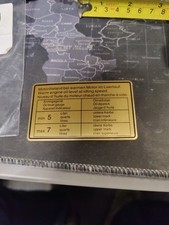 Porsche Genuine Engine Oil Sticker 911 (1969-1972) part No:901 006 504 01