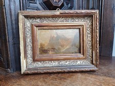 Antique oil painting board - oil,