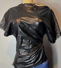 Zara Leather Shirt Womens Sz