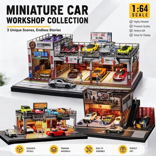 Scale diorama garage - 1/64,