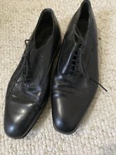 Marks & Spencer Collezione Formal Smart Black Leather Dress Shoes Size 8 School