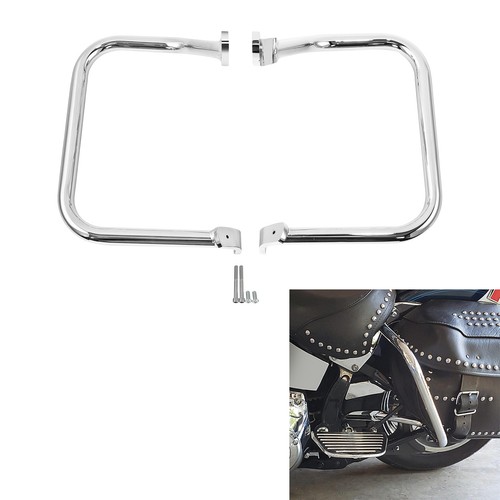 Chrome rear saddlebag guard - chrome,
