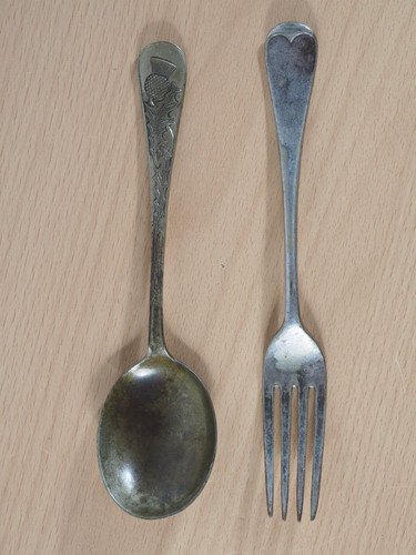 Vintage soup spoon silver - vintage,