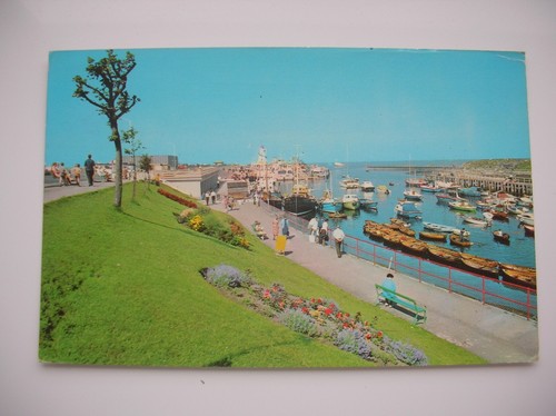 Girvan postcard harbour - postcard,
