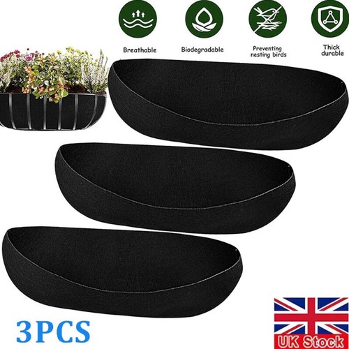 Felt trough planter liners - 3x,