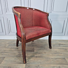 Retro Vintage Art Deco French Style Club Arm Chair Lounge Seat Antique Tub