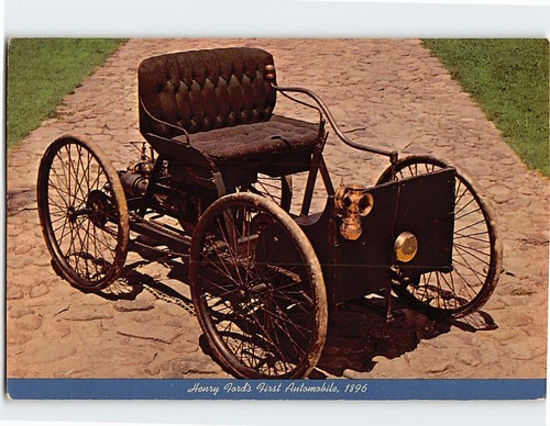 Postcard 1896 ford quadricycle - ford,