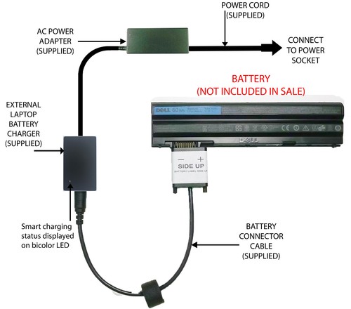 External laptop battery - external,