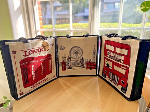 Jute bag london souvenir - jute,
