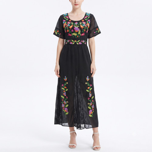 Boho floral embroidery party - floral,