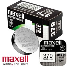Maxell 379 SR521SW Silver Oxide Watch Batteries 5x 10x 25x 50x 100x