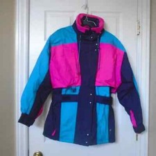 Ski jacket Vtg Retro 90s Couloir Womens Supersoft Snow Coat Ski Jacket size 10