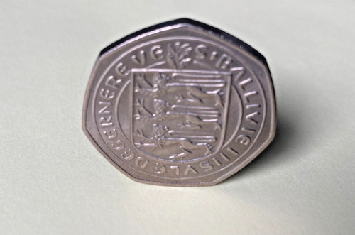 Guernsey 50p fifty - , pence