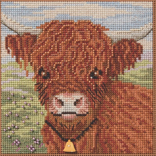 Highland cow cross stitch kit - highland,