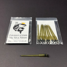 PVA SOLID BAG STEMS x 10 PACK   2 sizes -OVER 1500 SOLD - BEST VALUE - CARP KING