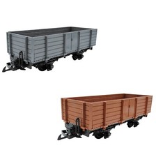 High-sided wagon gray, brown
