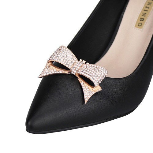 Diamante butterfly shoe clip - diamante,