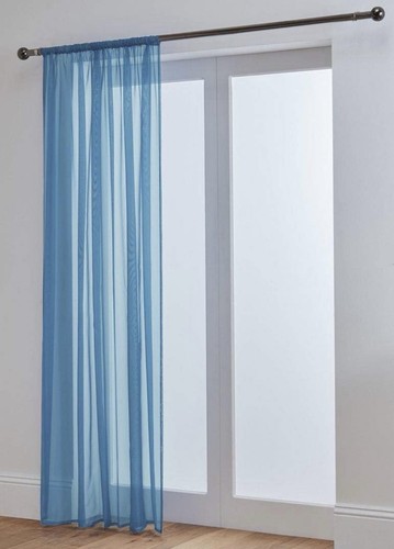 Voile sheer slot top curtain - voile,