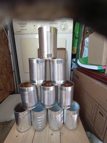 Empty tin cans - 20,