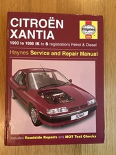 Haynes Workshop Car Repair Manual Citroen Xantia 1993 - 1998 Petrol Diesel