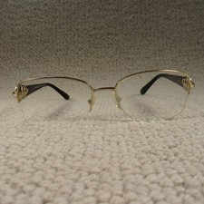 Bvlgari Glasses Frames 2162-B Gold Rectangle Half Frame Eyewear Spectacles