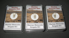 Martian meteorite Mars rock dust vial in display case - Amgala 001 one per bid