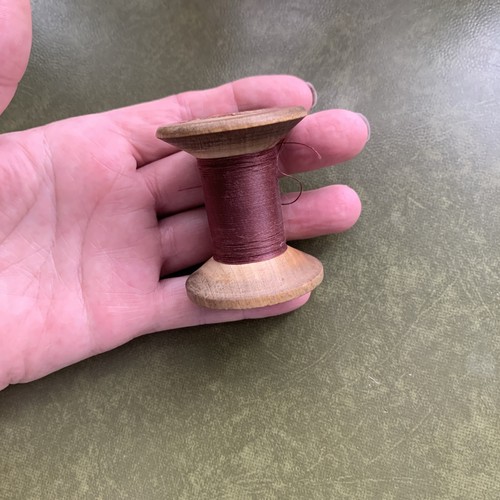 Vintage wooden sewing spool - vintage,