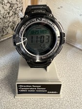 Casio SGW-100-1VEF Digital Compass Temperature Sensor Watch Black, 21cm