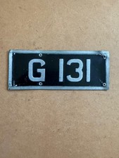 G131 KFM893 Bristol L5G Crosville Tow Bus Coach Fleet Number Plate Sign Badge