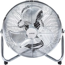 3 Speed Floor Standing Gym Fan Hydroponic (Chrome, 12 Inch)