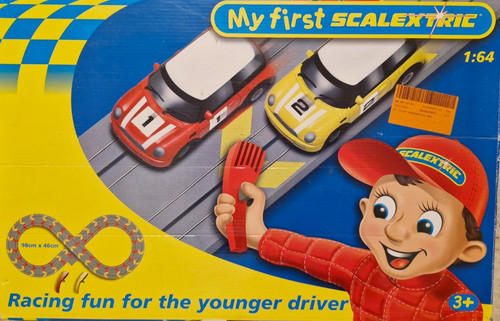 First scalextric set with - my,