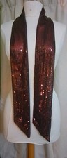 Gorgeous Brown Sequin Scarf