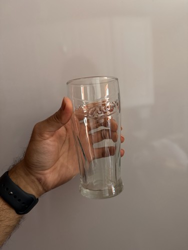 Carling half pint glass free - glass,