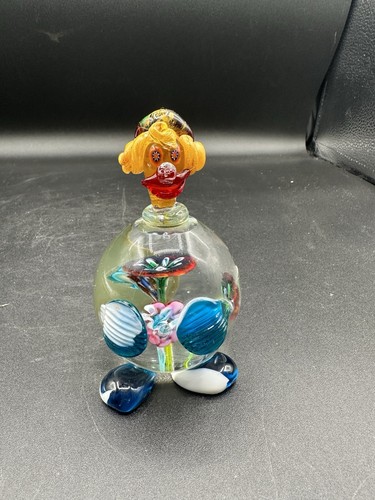 Vintage murano blown glass pot - vintage,