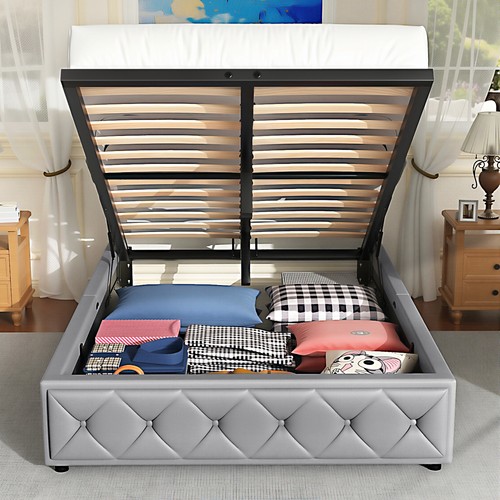 Lift ottoman storage bed - lift, up