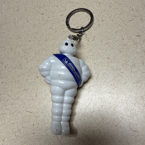 Michelin man with keychain - michelin,