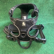 Dog Harness Truelove No-Pull Adjustable Reflective Stitching Black Medium