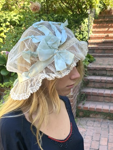 Victorian sleeping bonnet mesh - victorian,
