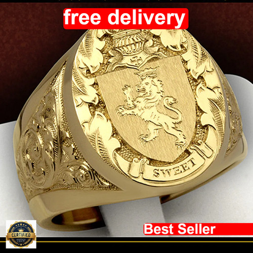 18k gold filled lion - lion, crown